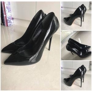 Alexander Mcqueen  Floaha Black Patent  heels size 38